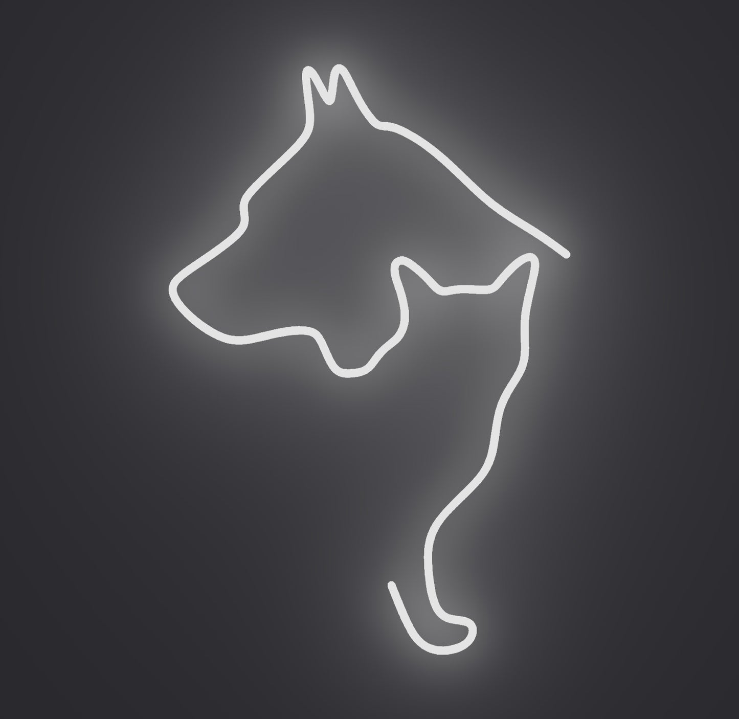 Dog and Cat Silhouette