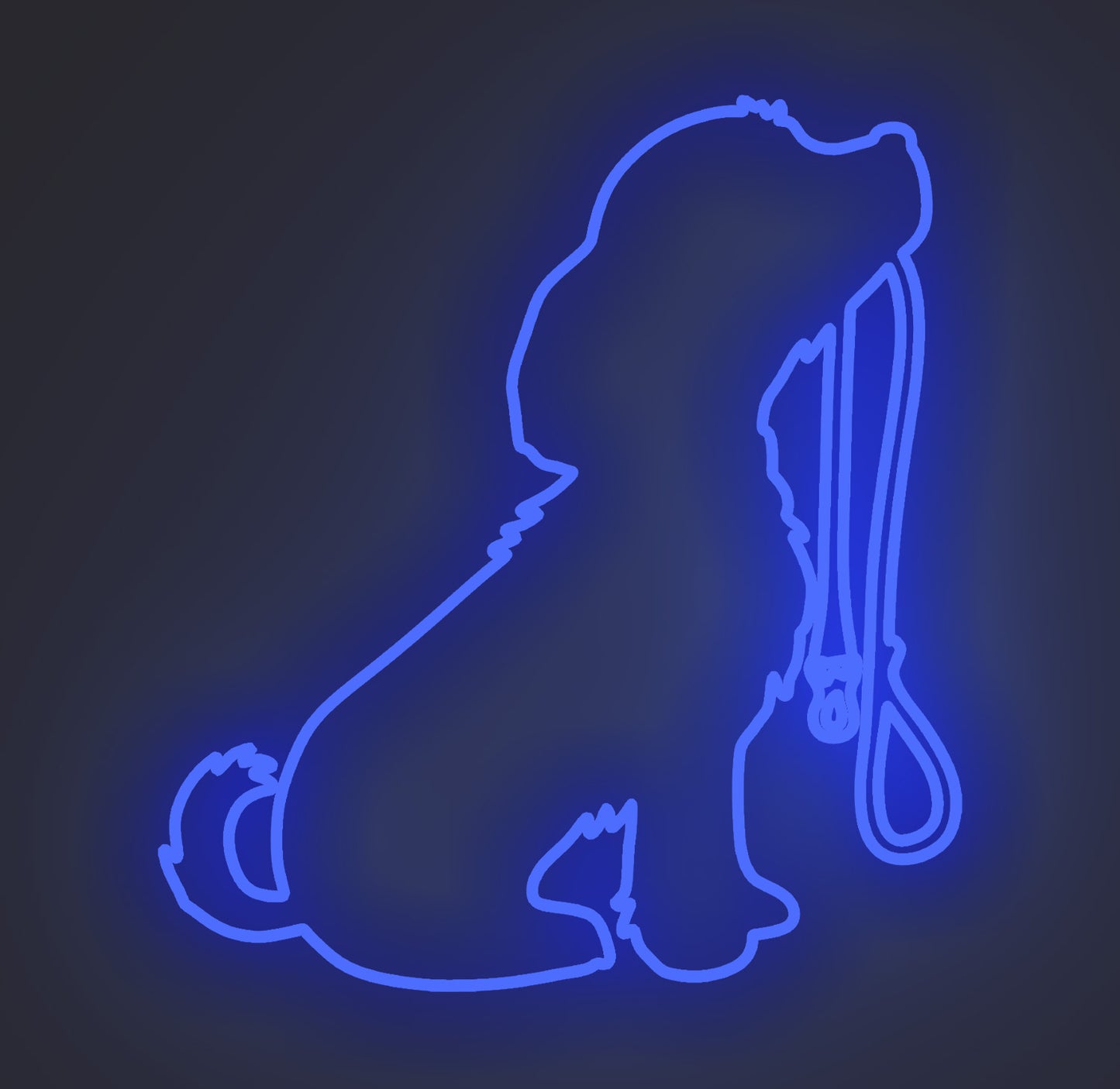 Puppy Dog Holding Leash