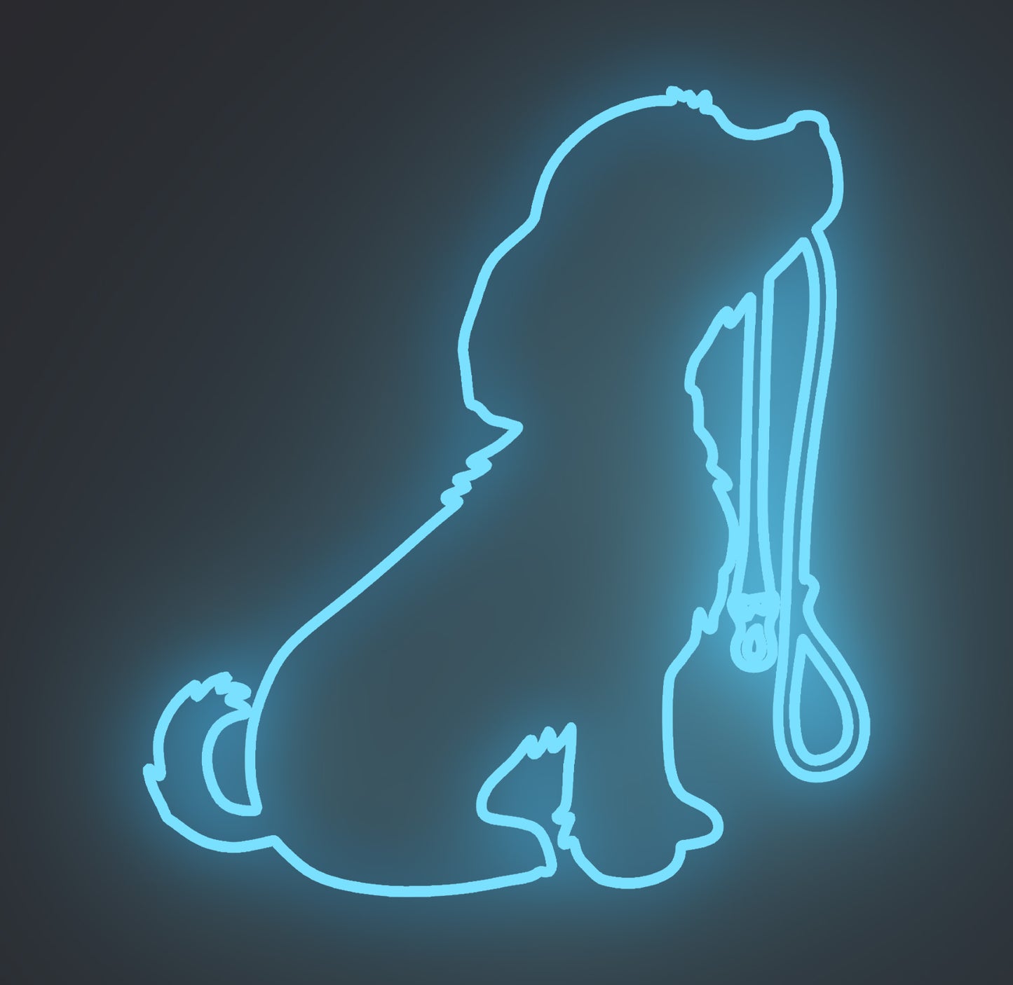 Puppy Dog Holding Leash