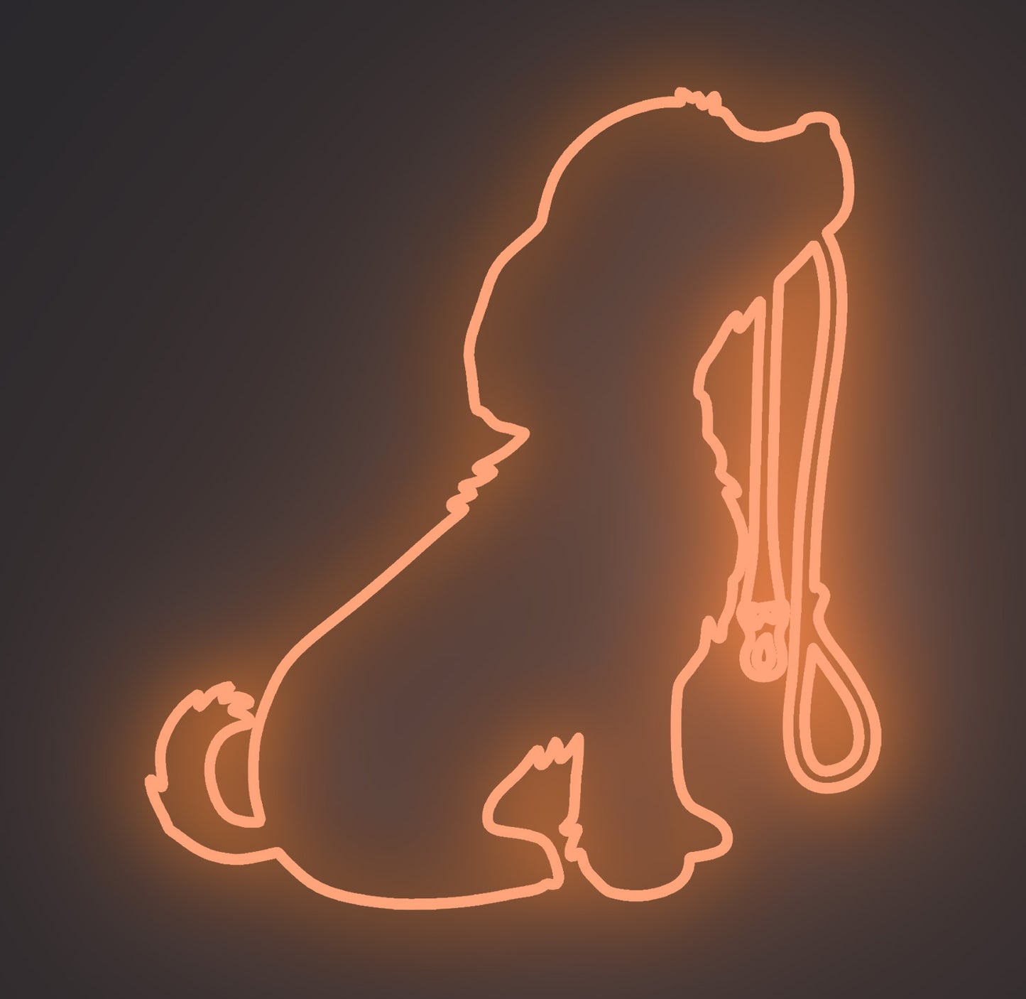Puppy Dog Holding Leash