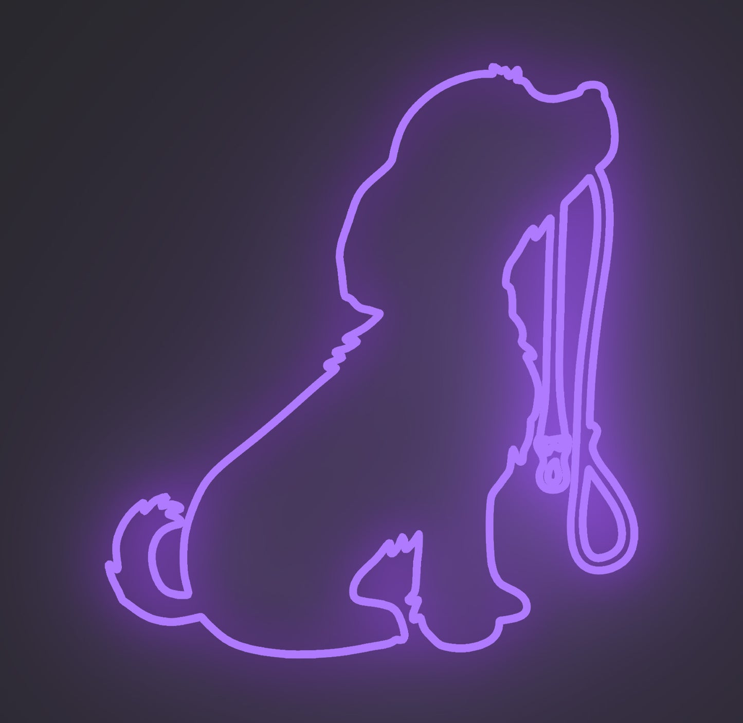 Puppy Dog Holding Leash