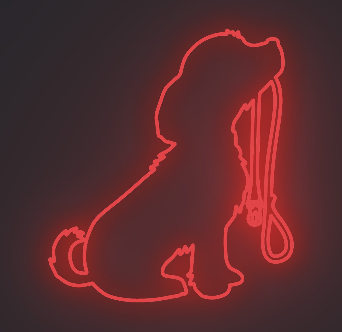 Puppy Dog Holding Leash
