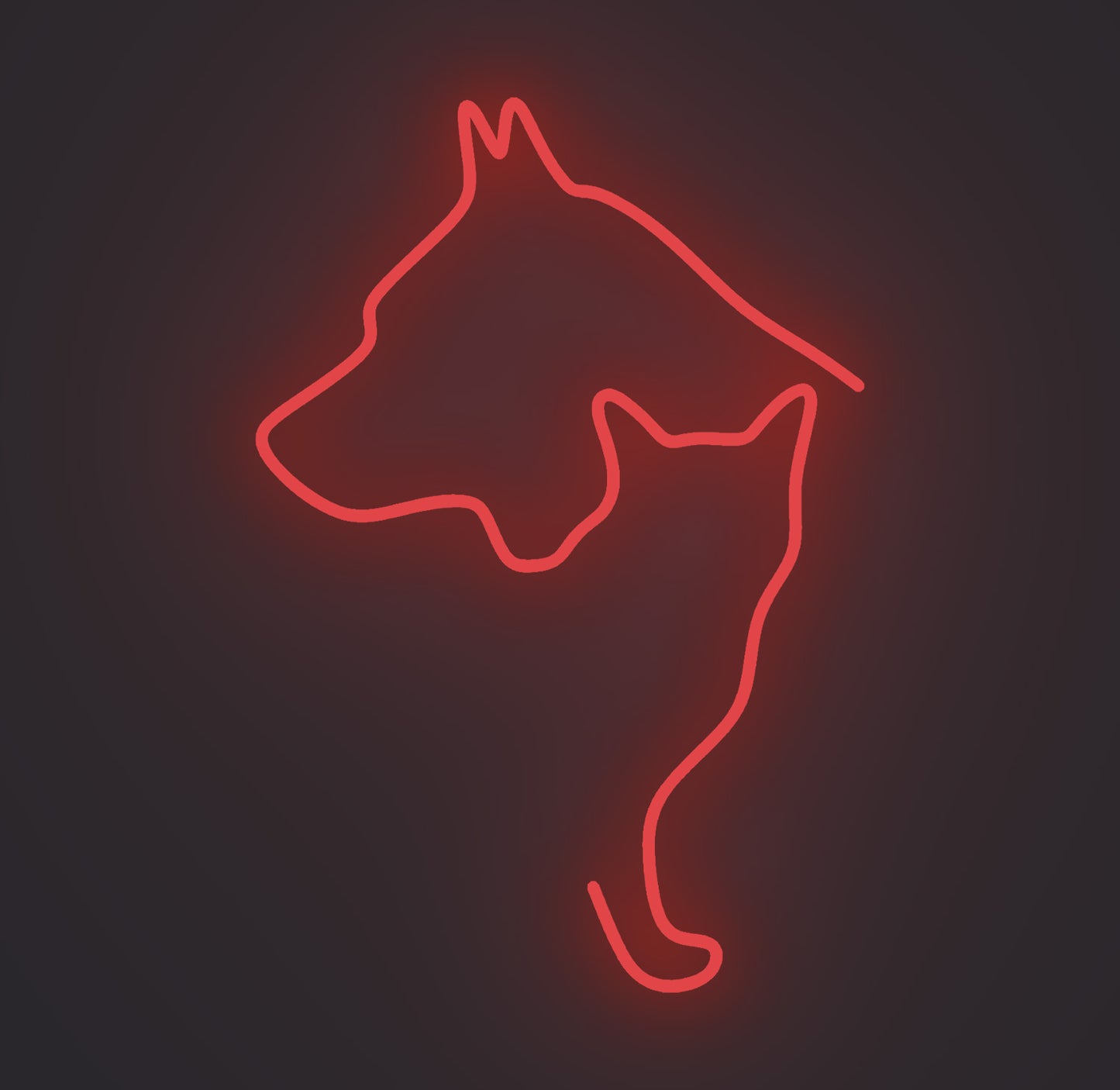 Dog and Cat Silhouette