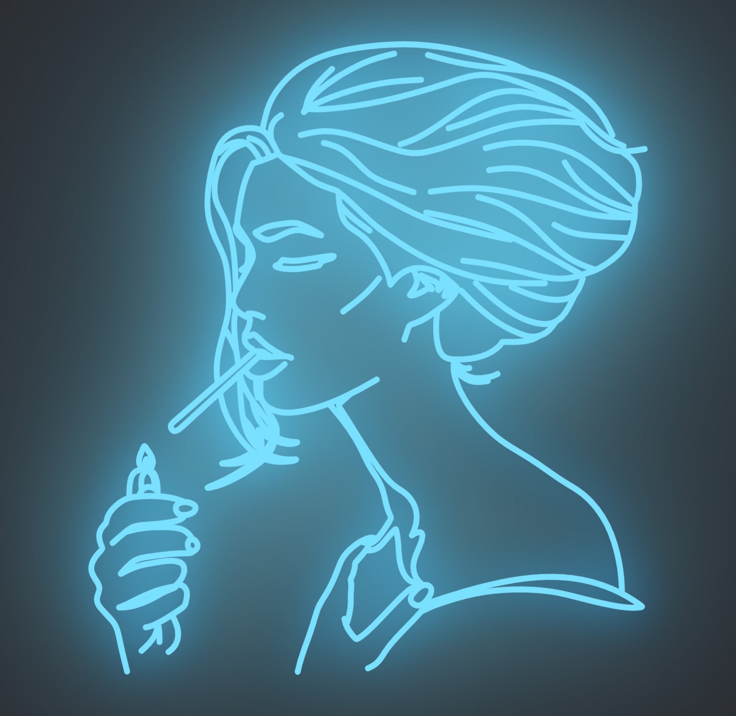 Graceful Beauty with A Vice