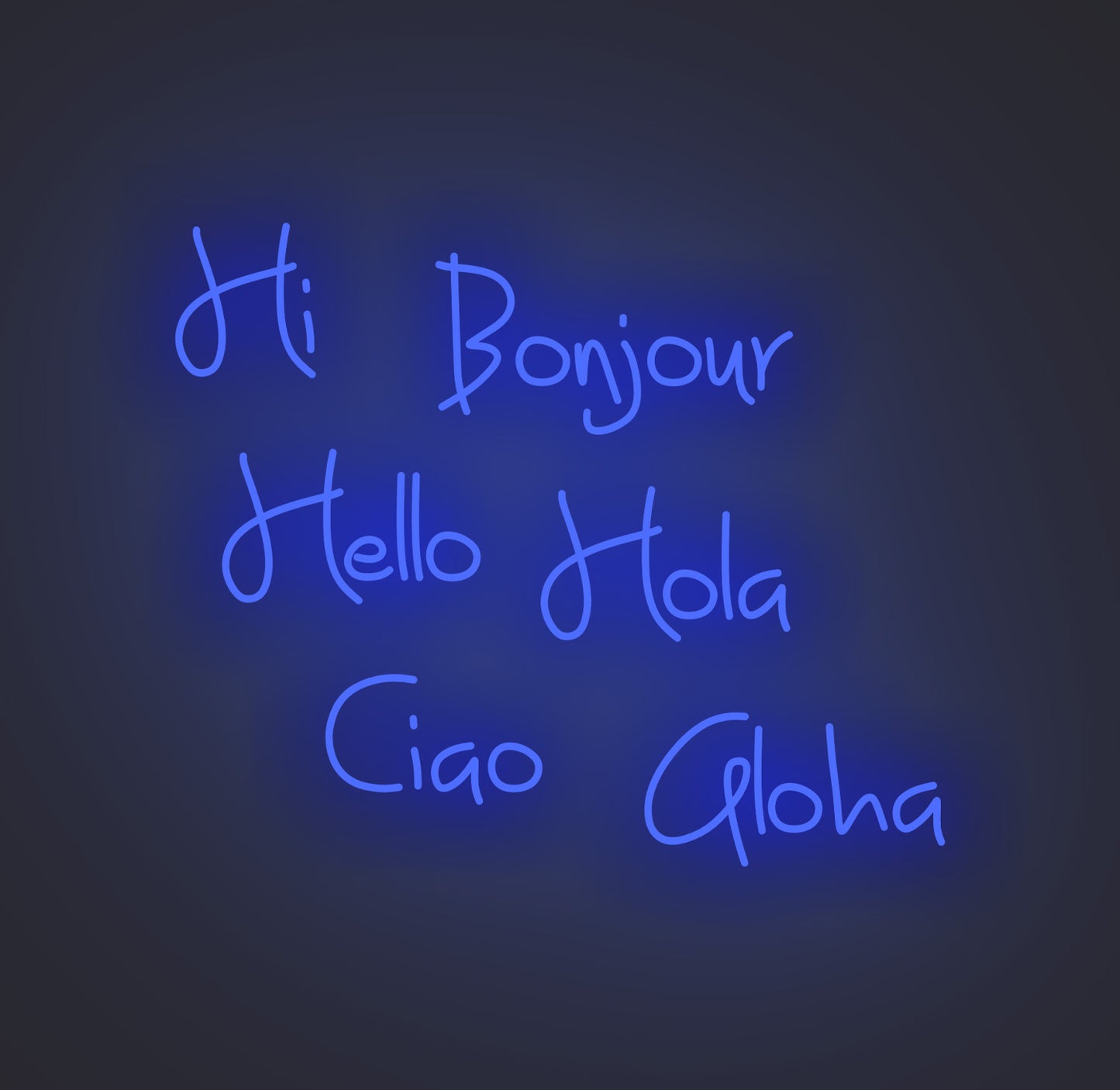 Hi Bonjour Hello Hola Ciao Aloha